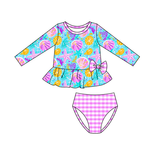 Pre order two pieces starfish swimsuit