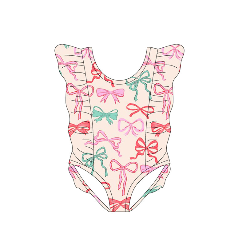 Pre order colorful coquette one pieces ruffle swimsuit