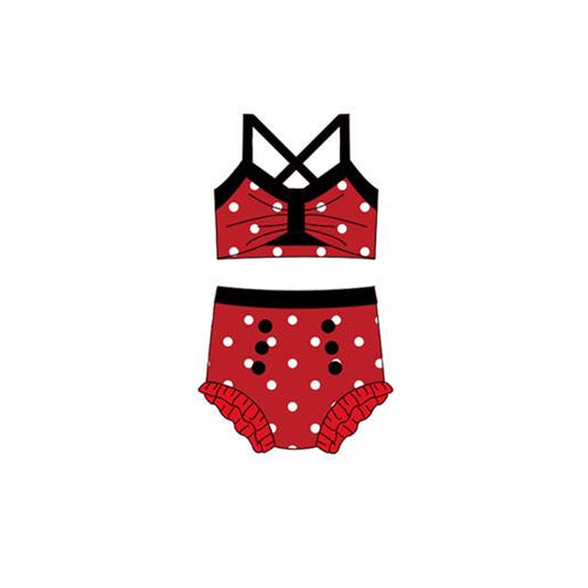 pre order polk dots two pieces swimsuit