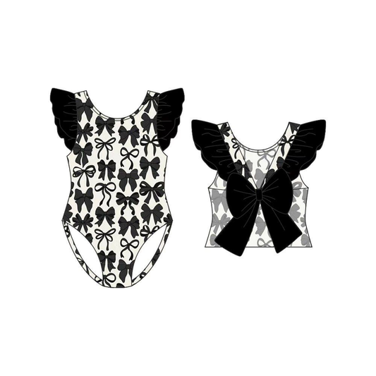 Pre order black coquette one pieces swimsuit