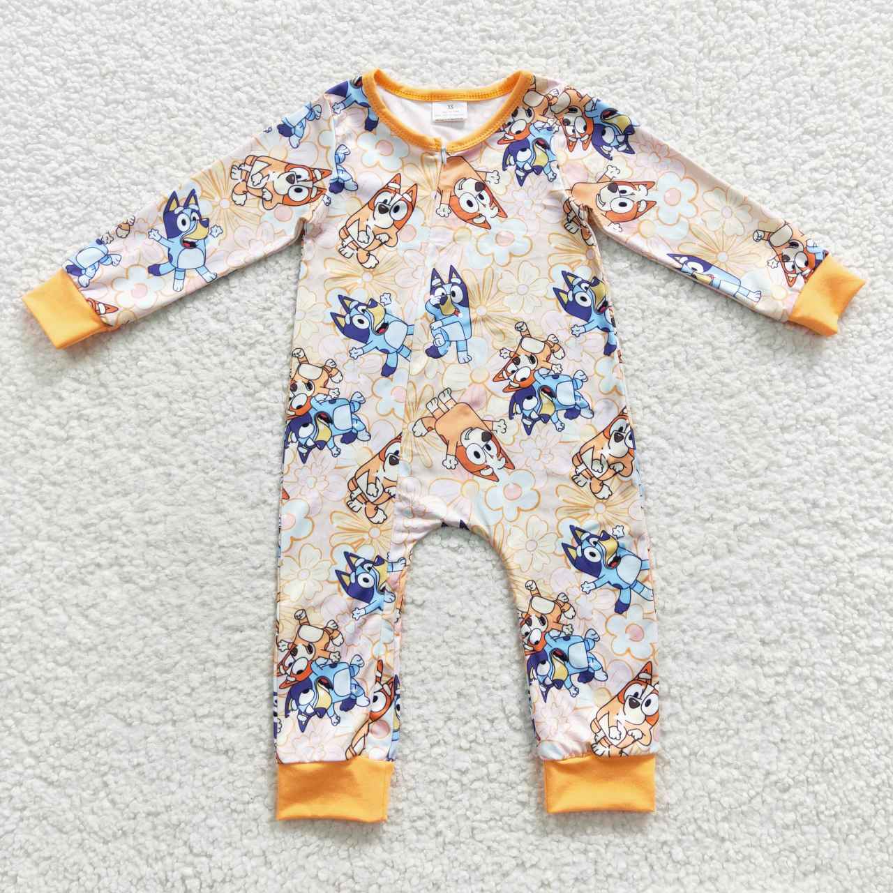 blu*y zipper baby romper