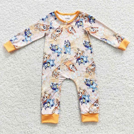 blu*y zipper baby romper