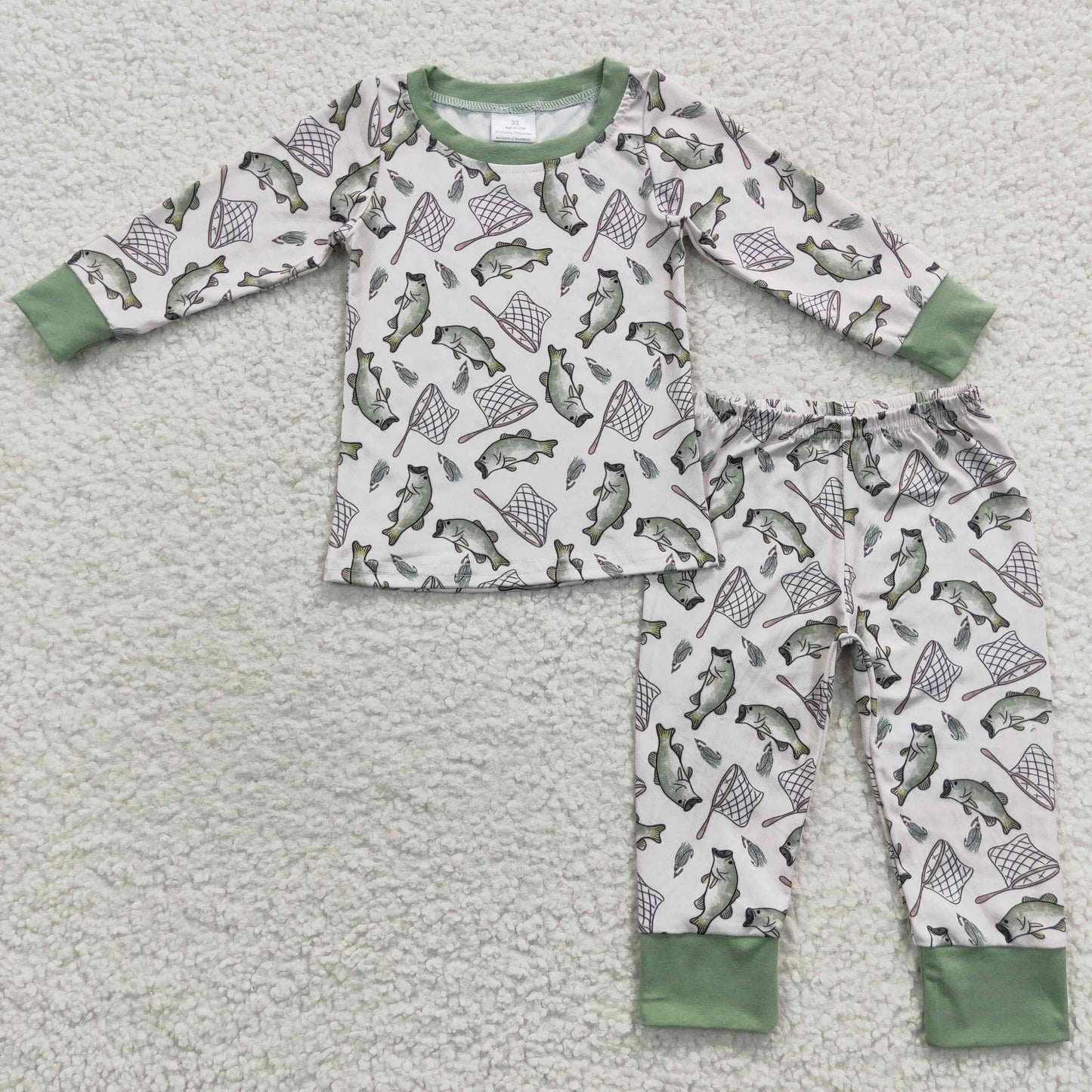 Fishing boy's pajama set