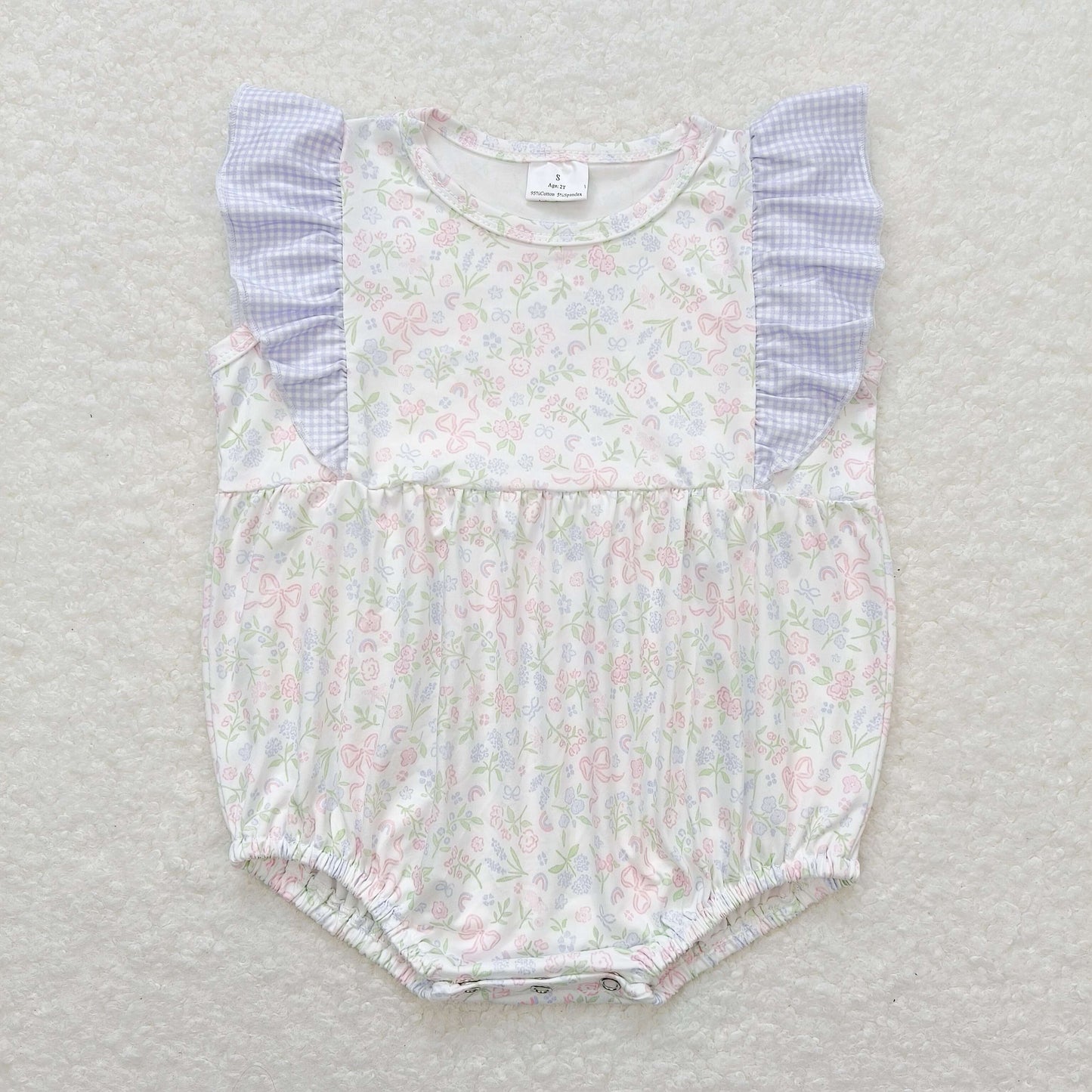 ruffle floral bodysuit baby girl clothing