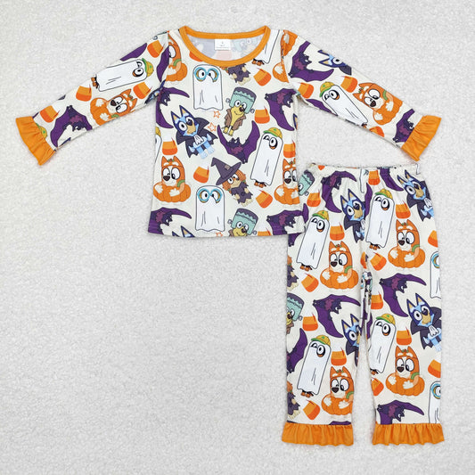 girls halloween blu*y pajama set