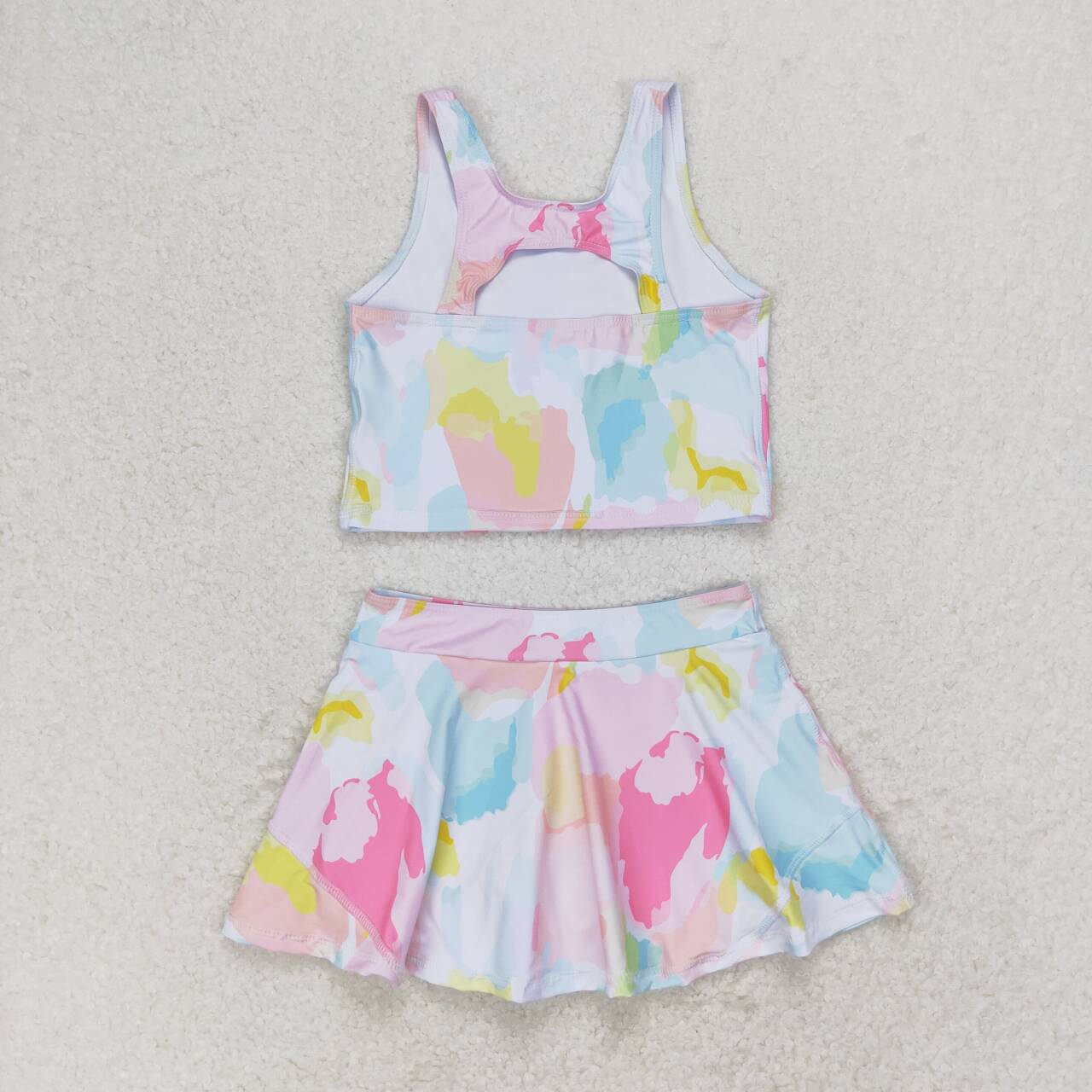 tie dye skort girls swimsuit