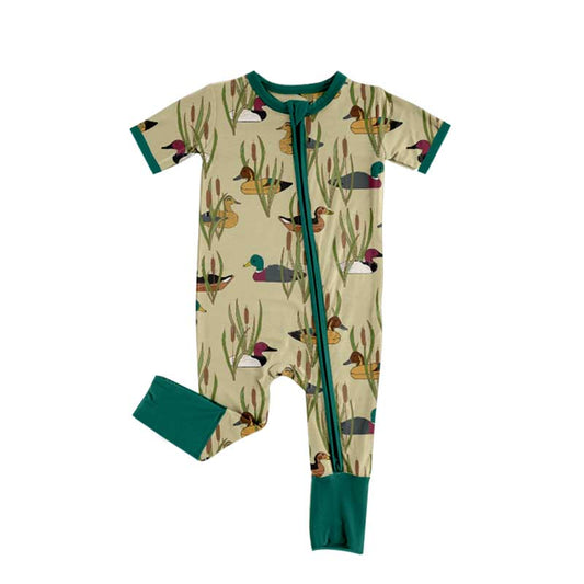 Pre order baby boy spring duck print sleeper