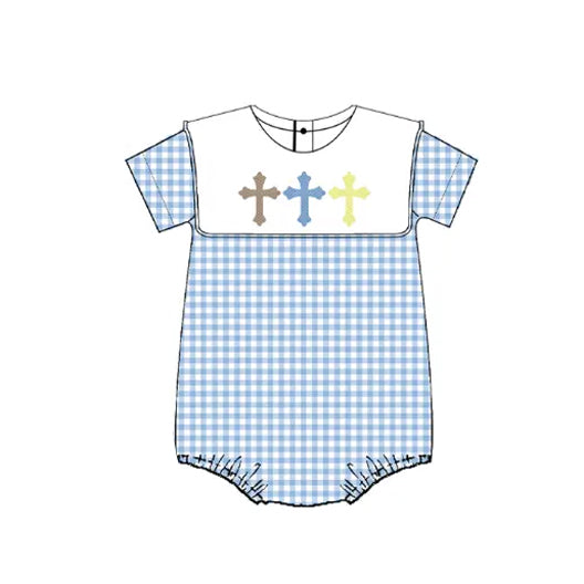 Pre order easter jesus cross bubble baby boy clothes