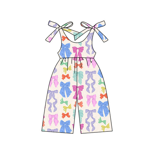 pre order colorful bows strap jumpsuit