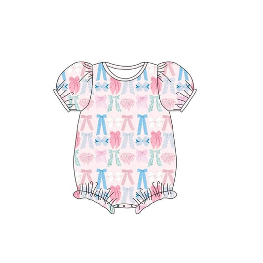 Pre order colorful bows romper