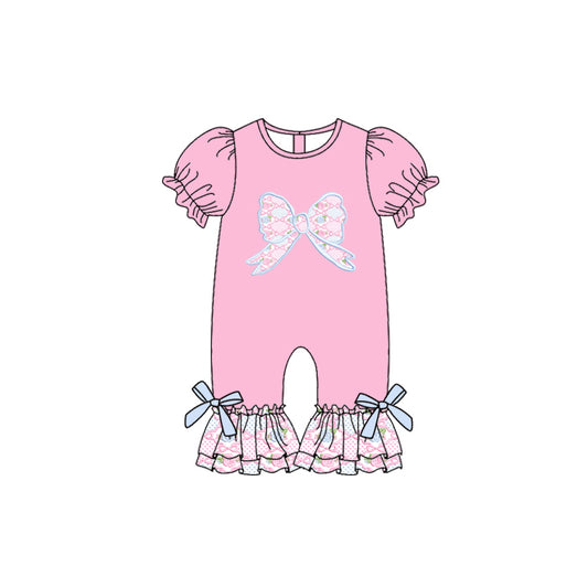 Pre order bow pattern romper