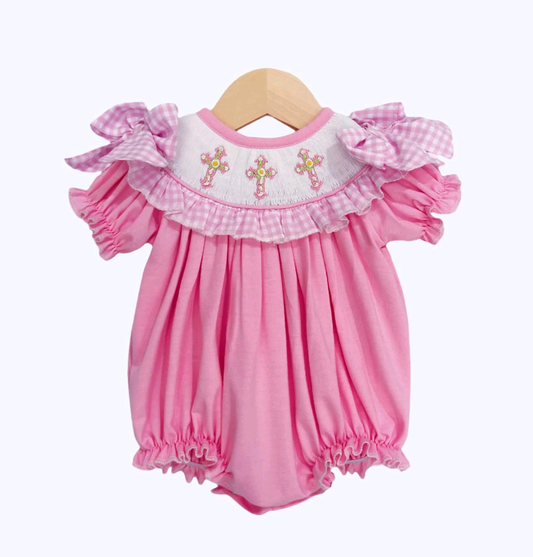 Pre order easter baby girl romper