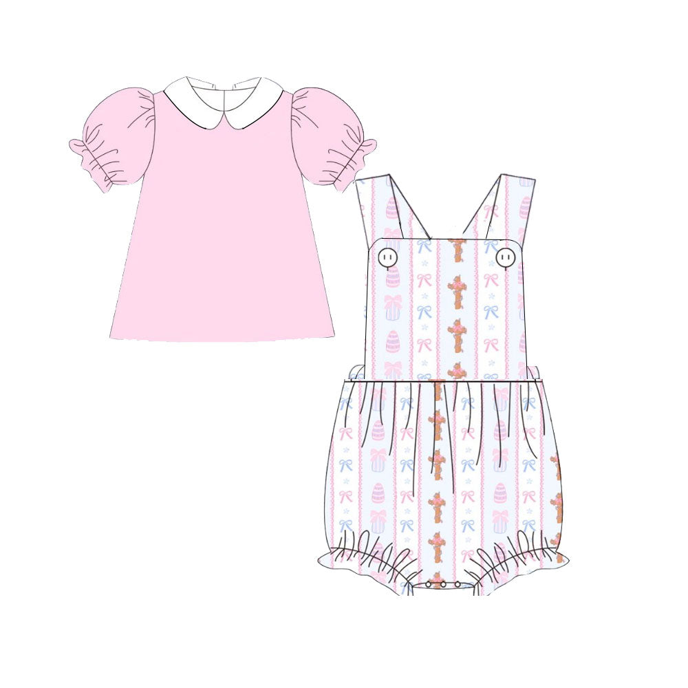 Pre order easter cross shirt and bubble outfit