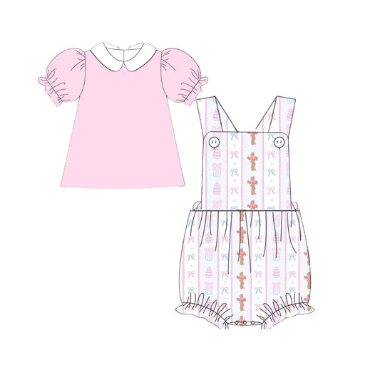 Pre order easter cross shirt and bubble outfit