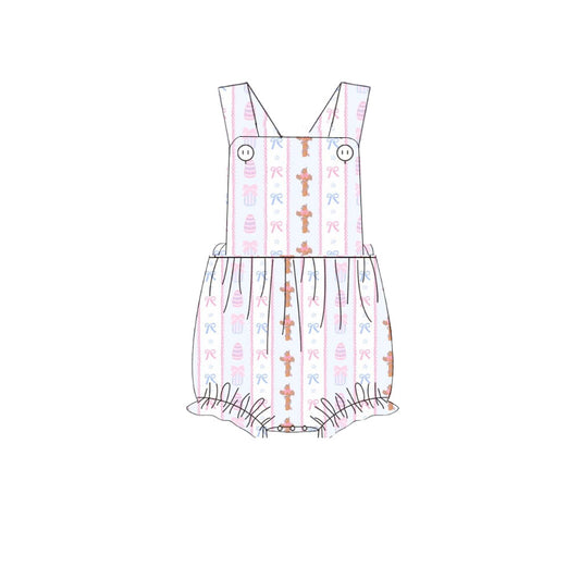 Pre order easter cross girl romper
