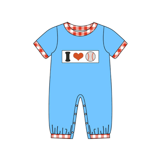 Pre order i love baseball boy romper