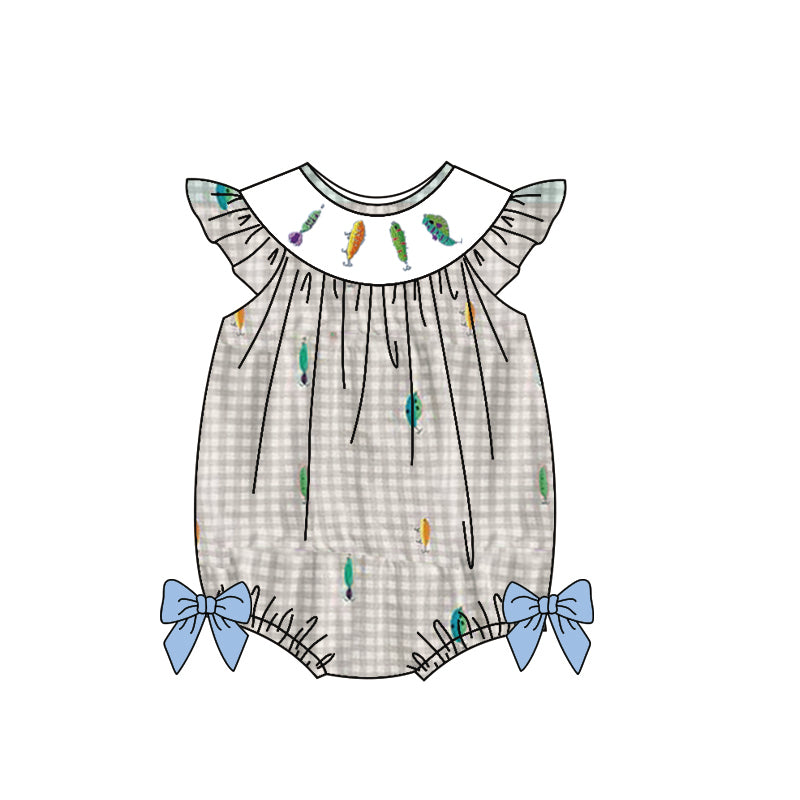 Pre order gingham fish hook bubble