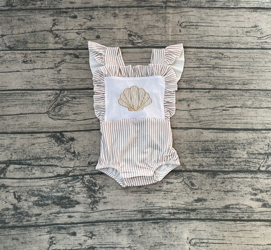 Pre order stripes shell bubble (do embroidery)