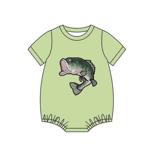 Pre order fish pattern short sleeve romper