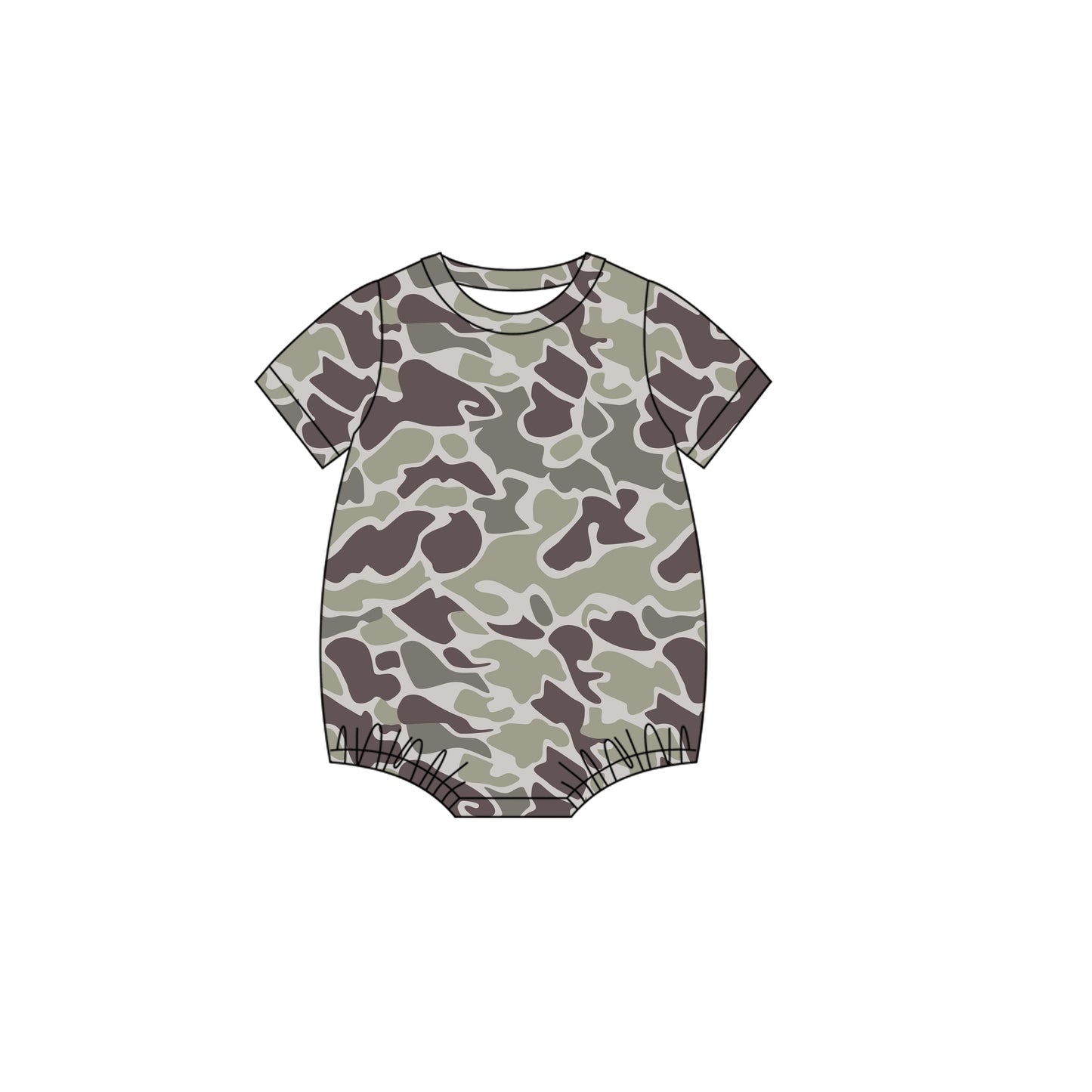 Pre order short sleeve camo bubble