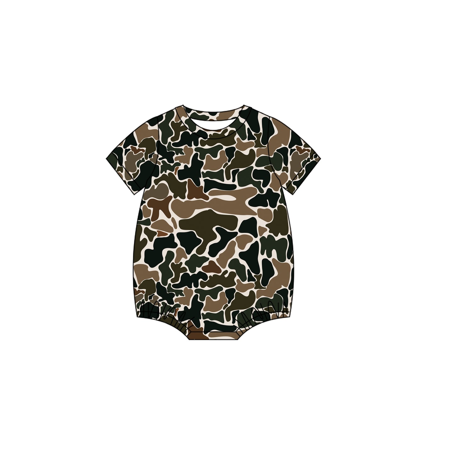 Pre order short sleeve camo bubble