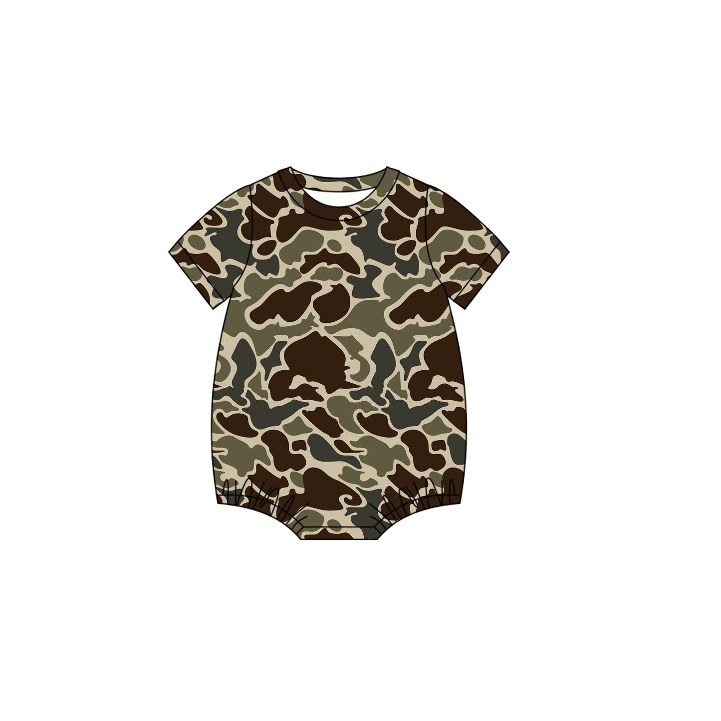 Pre order short sleeve camo bubble