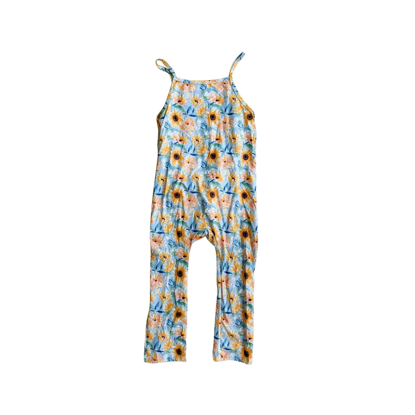 pre order sunflower suspender jumpsuit