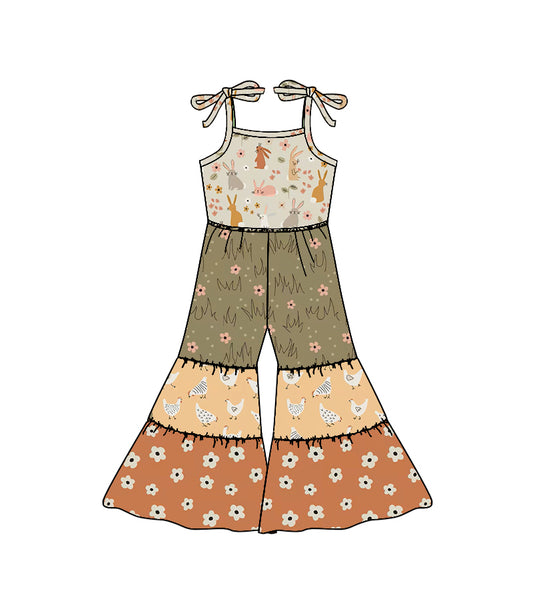 pre order suspender bell bottom jumpsuit