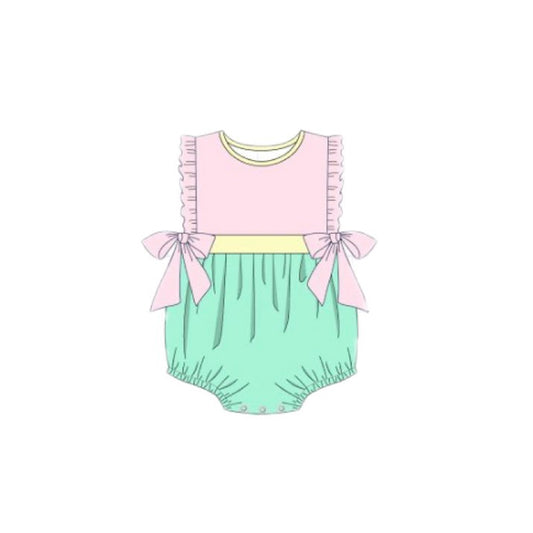 Pre order springtime colorblock girl bubble