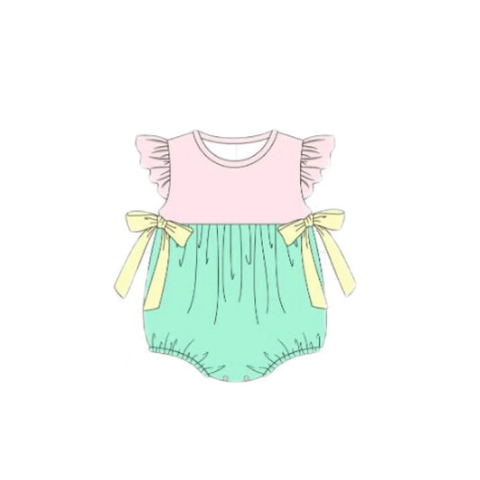 Pre order springtime colorblock girl bubble