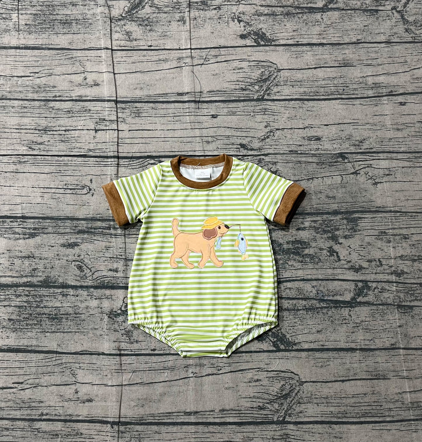 Pre order fishing bubble baby clothes (do embroidery)