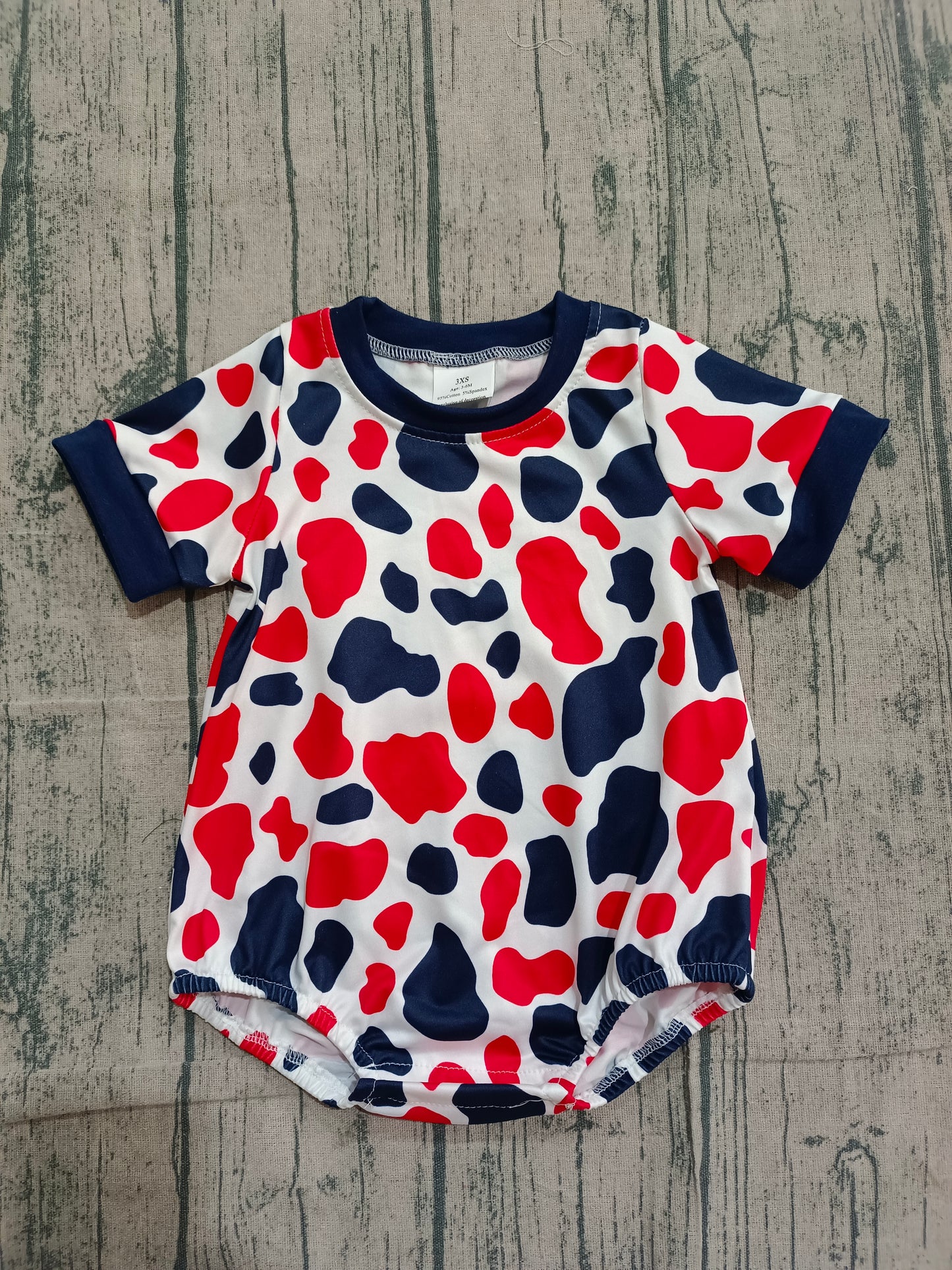 Pre order baby boy clothing 4th of july camo bubble