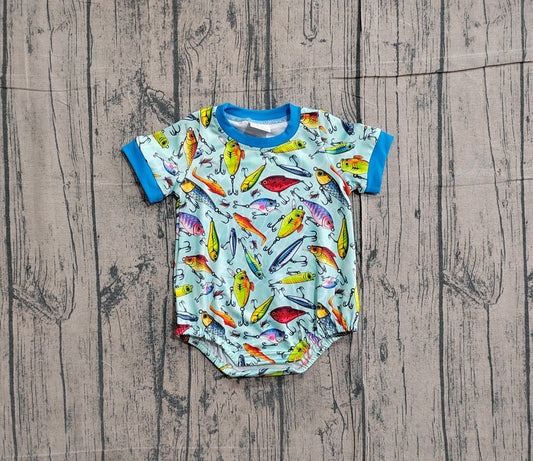 Pre order  fish hook print baby bubble