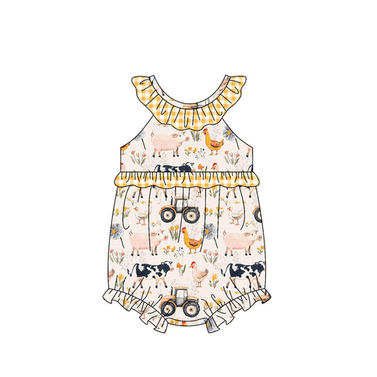 Pre order sleeveless farm animal bubble