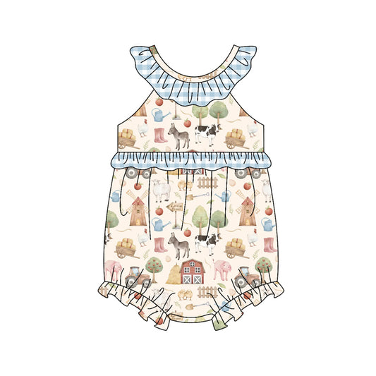 Pre order sleeveless farm animal bubble