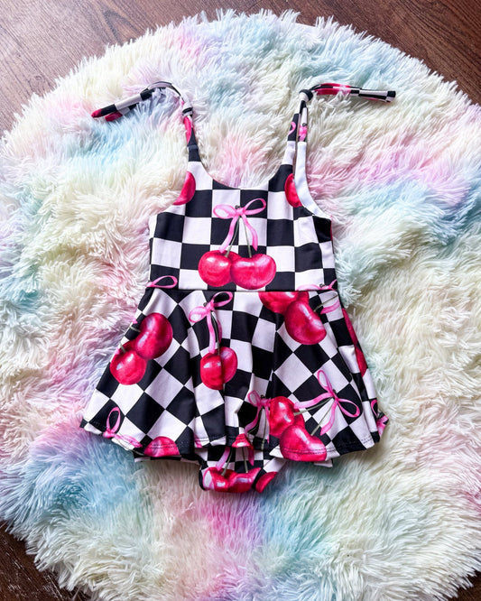 Pre order checkered berry playwear
