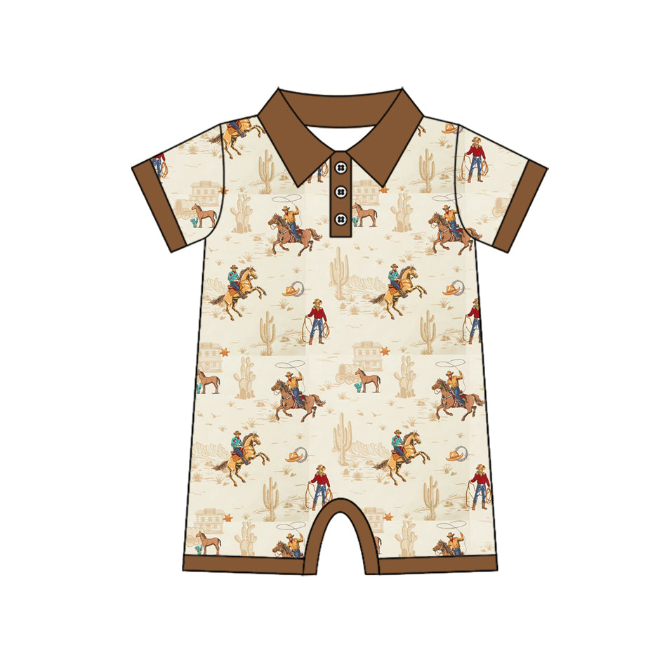 Pre order rodeo polo romper