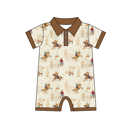 Pre order rodeo polo romper