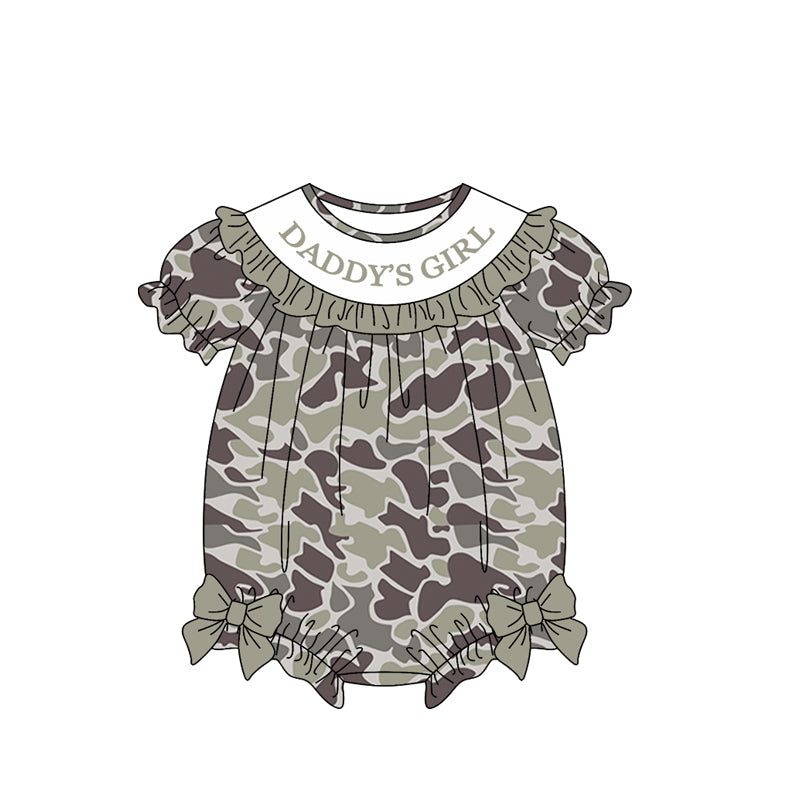 Pre order daddy's girl camo bubble girl clothing