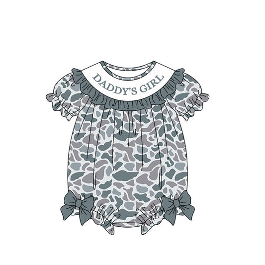 Pre order daddy's girl camo bubble girl clothing