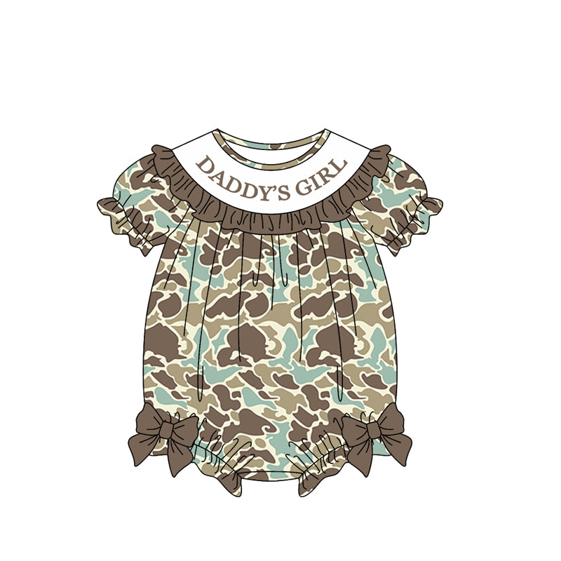 Pre order daddy's girl camo bubble girl clothing