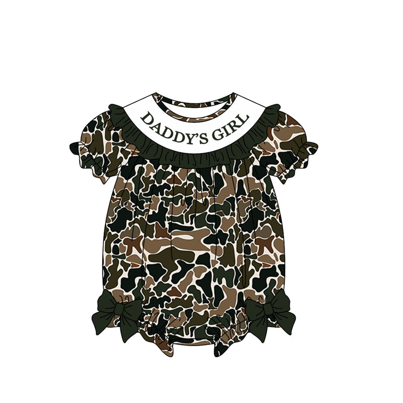 Pre order daddy's girl camo bubble girl clothing