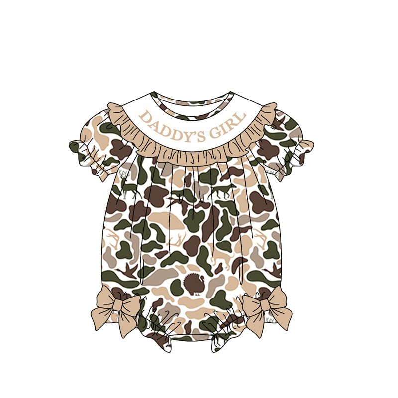 Pre order daddy's girl camo bubble girl clothing