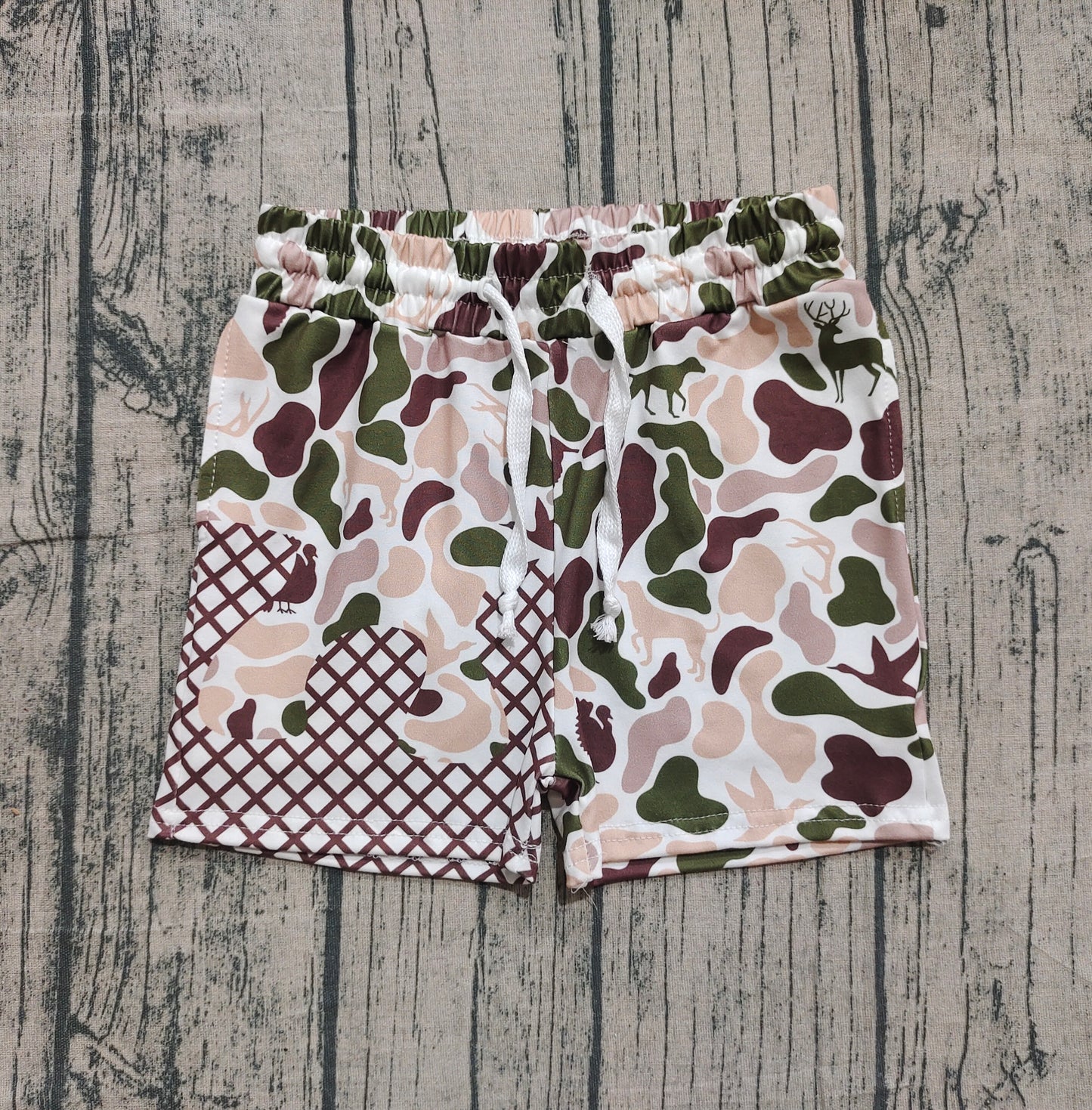 Pre order ice cream camo shorts