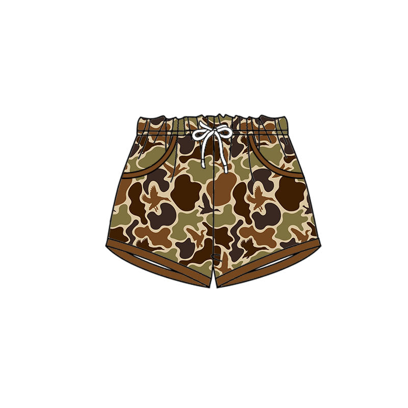 Pre order camo pocket shorts kids clothing