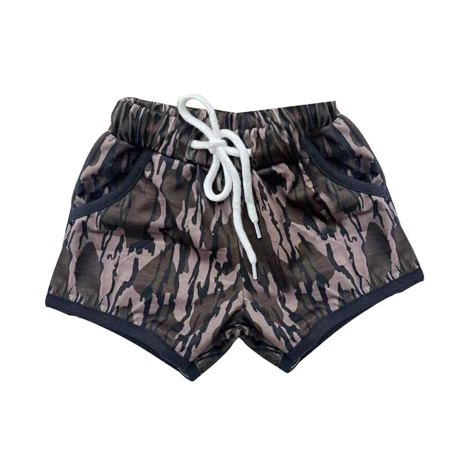 Pre order camo pocket shorts kids clothing
