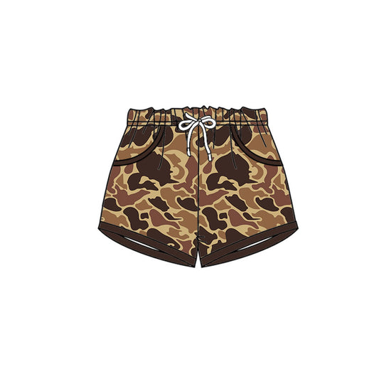 Pre order camo pocket shorts kids clothing
