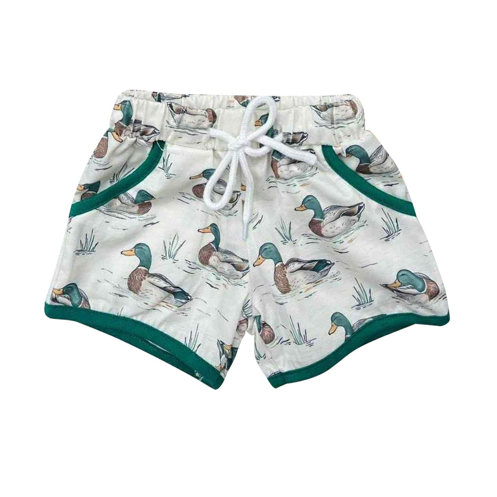Pre order duck pocket shorts kids clothing