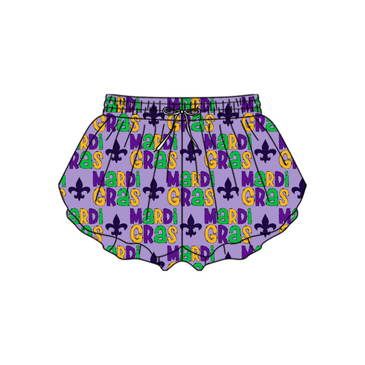 Pre order mardi gras athletic girl shorts
