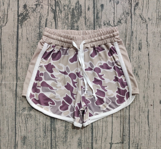 Pre order girl's camo shorts